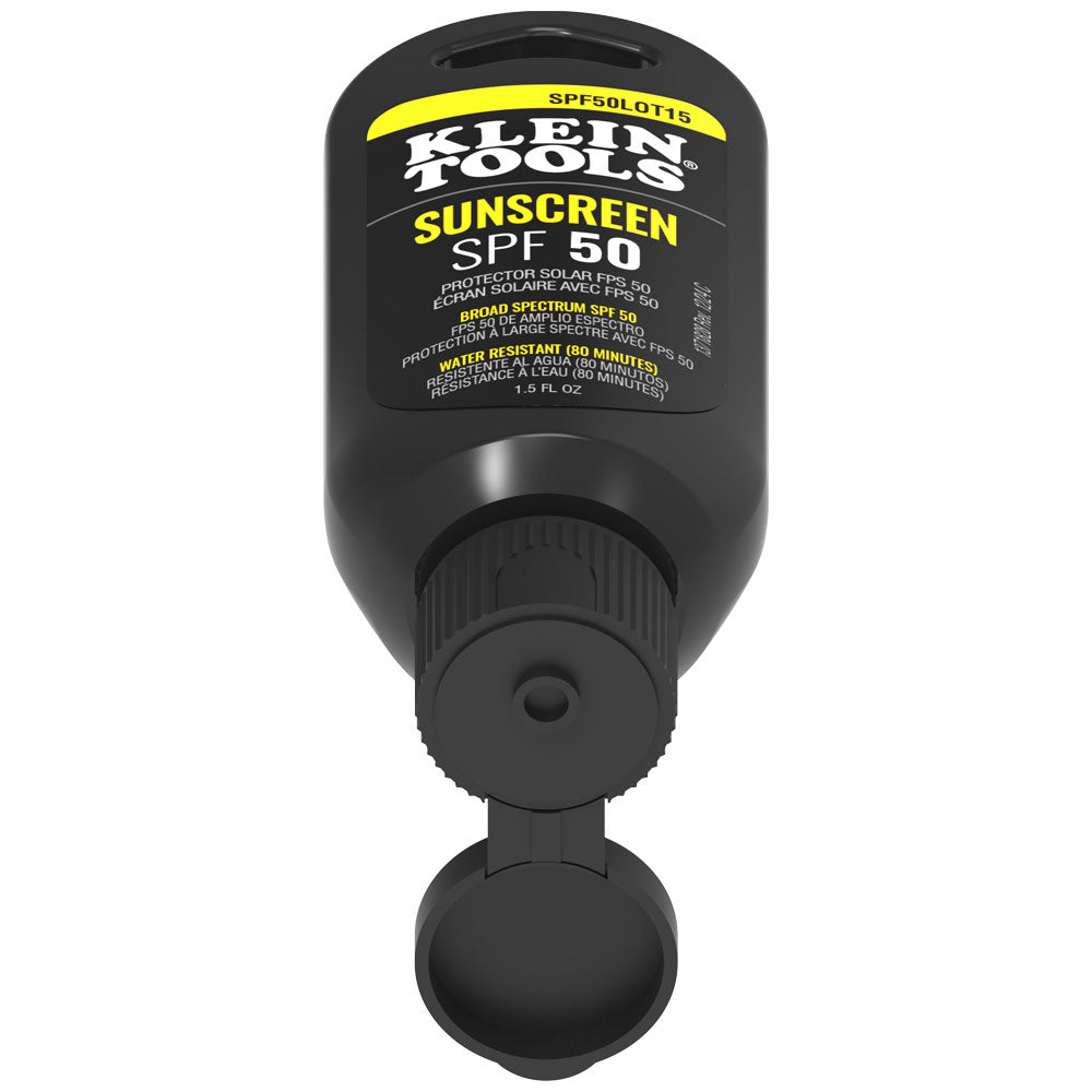 Klein Tools SPF50LOT15 Sunscreen Lotion, Broad Spectrum SPF 50, 12-Pack