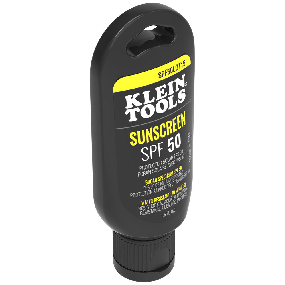 Klein Tools SPF50LOT15 Sunscreen Lotion, Broad Spectrum SPF 50, 12-Pack
