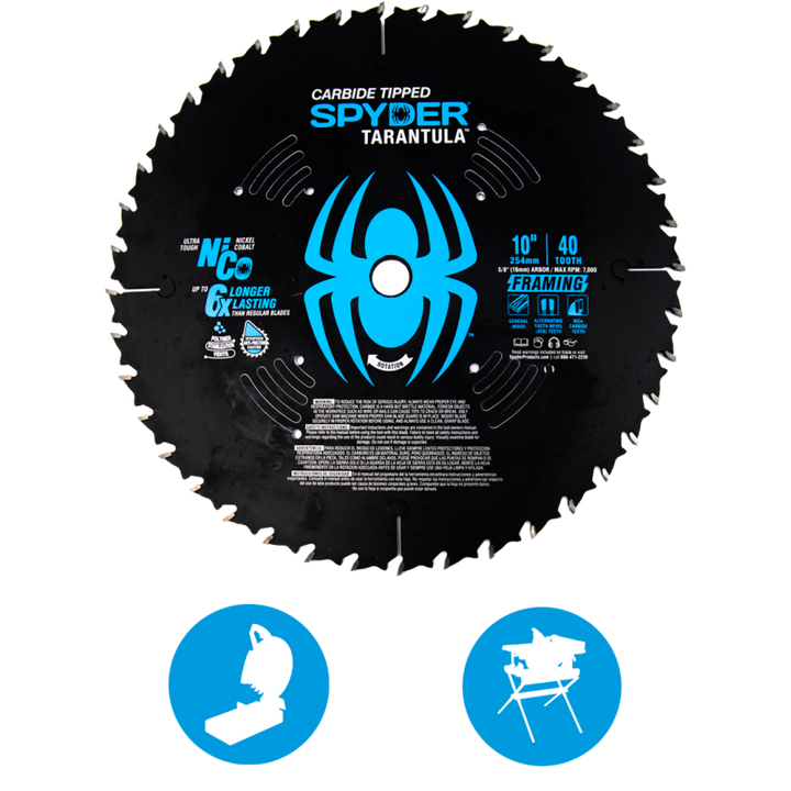 Spyder 13056 10 Inch 40T General Purpose - Ring Pack