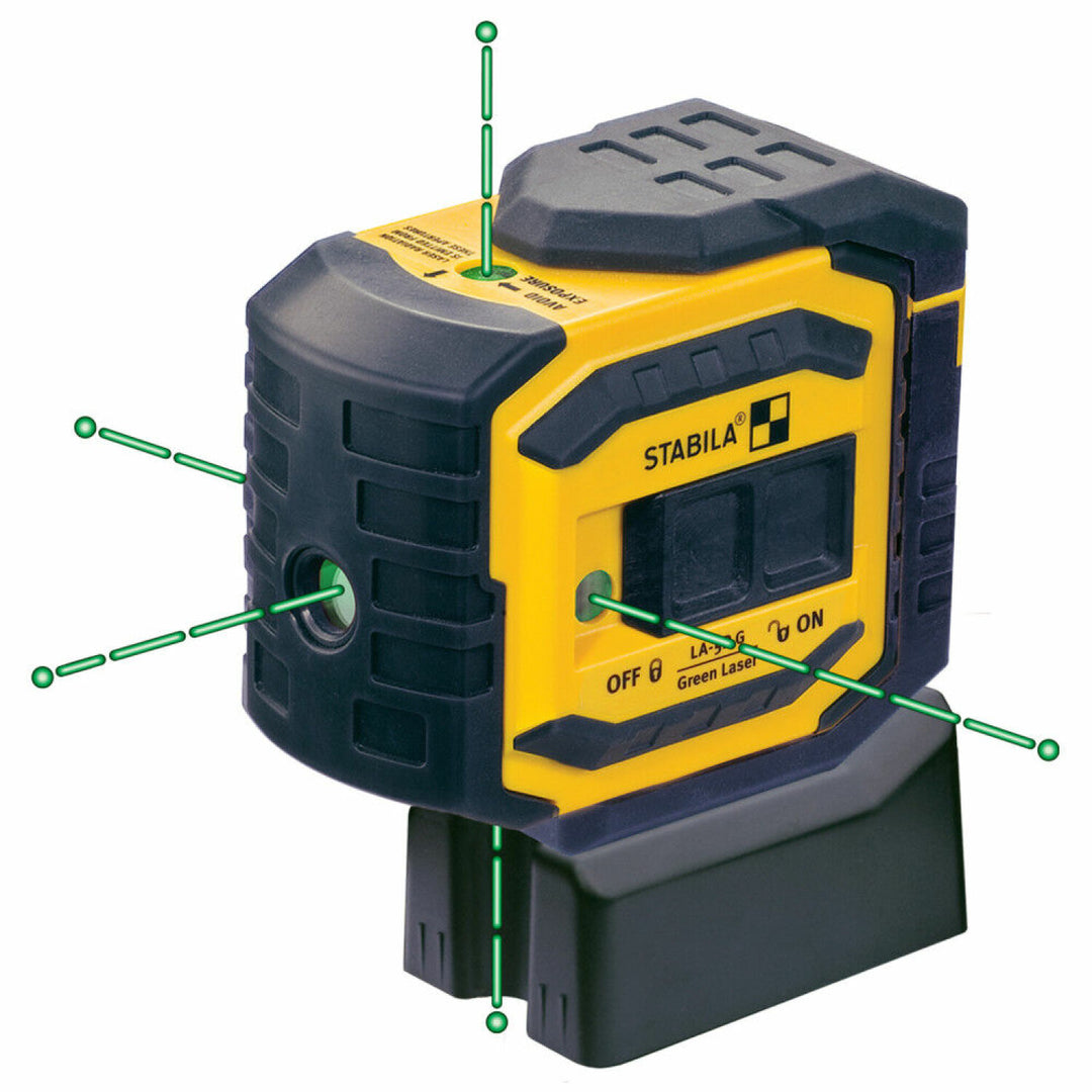 Stabila 03165 LA-5P G self-leveling, 5-Point/Dot GREENBEAM Laser