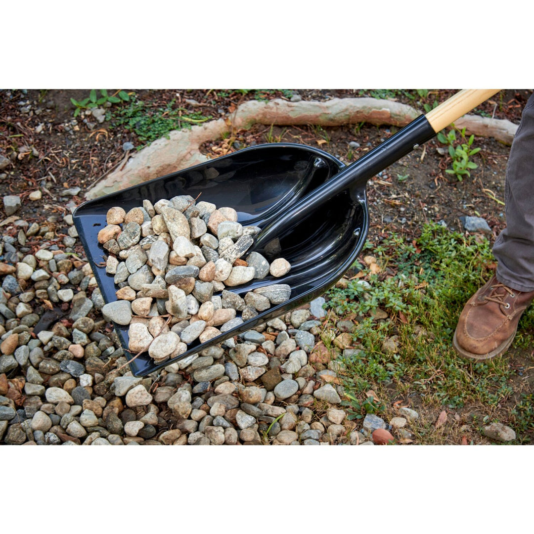 Corona SS 42001 #12 Plastic Western Scoop Shovel, 48 in. Wood Handle