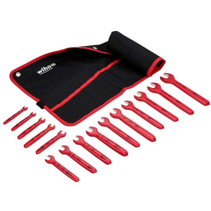 Wiha Tools 20091 Insulated Open End Wrench Set, 15 Pc.