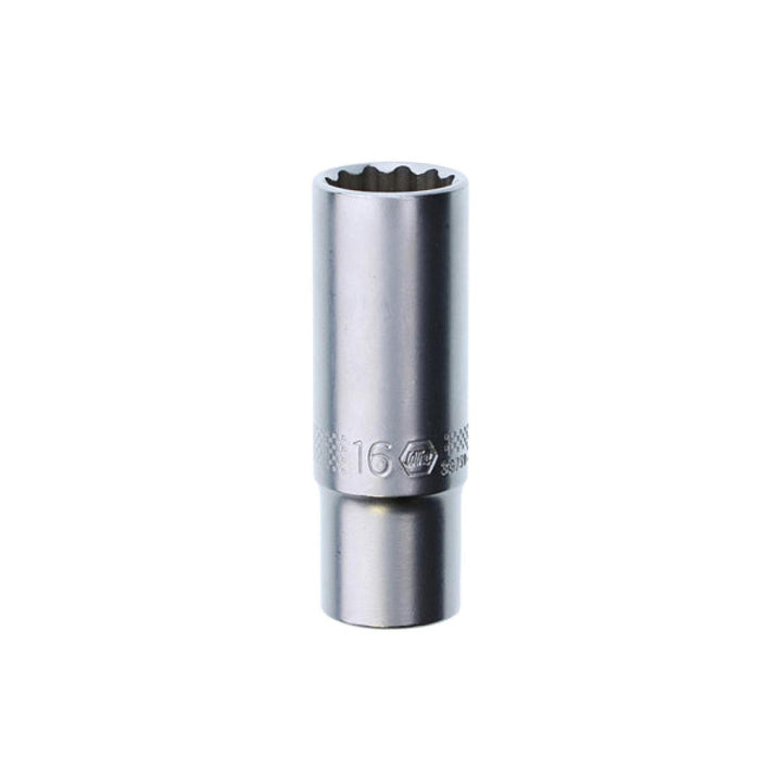 Wiha Tools 33759 12 Point - 3/8" Drive Deep Socket 16.0 mm