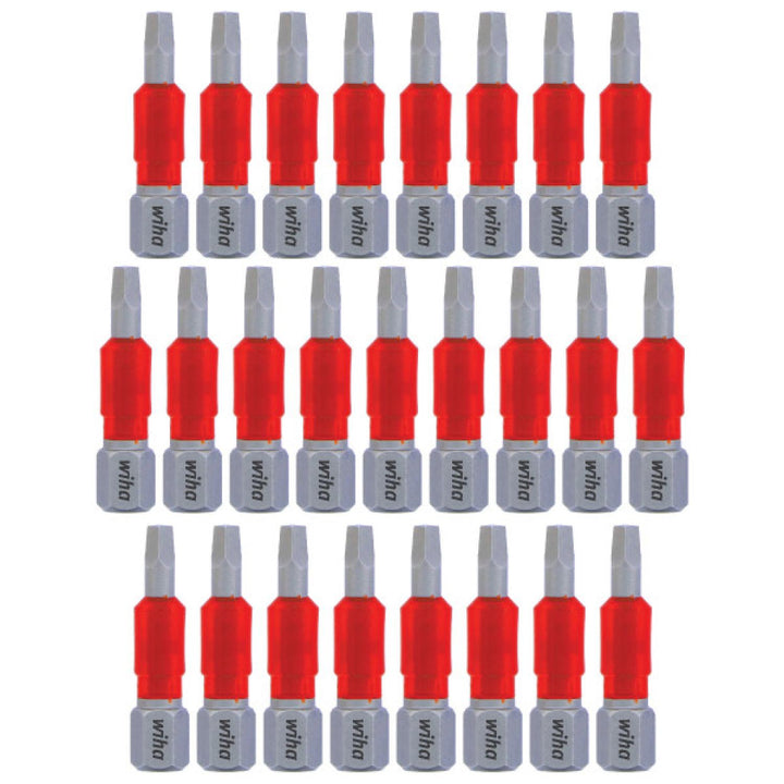 Wiha Tools 76638 MaxxTor Impact Bit Square #1 - 29mm - 25 Pack