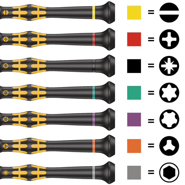 Wera 1578 A ESD Kraftform Micro screwdriver for slotted screws, 0.40 x 2.5 x 80 mm