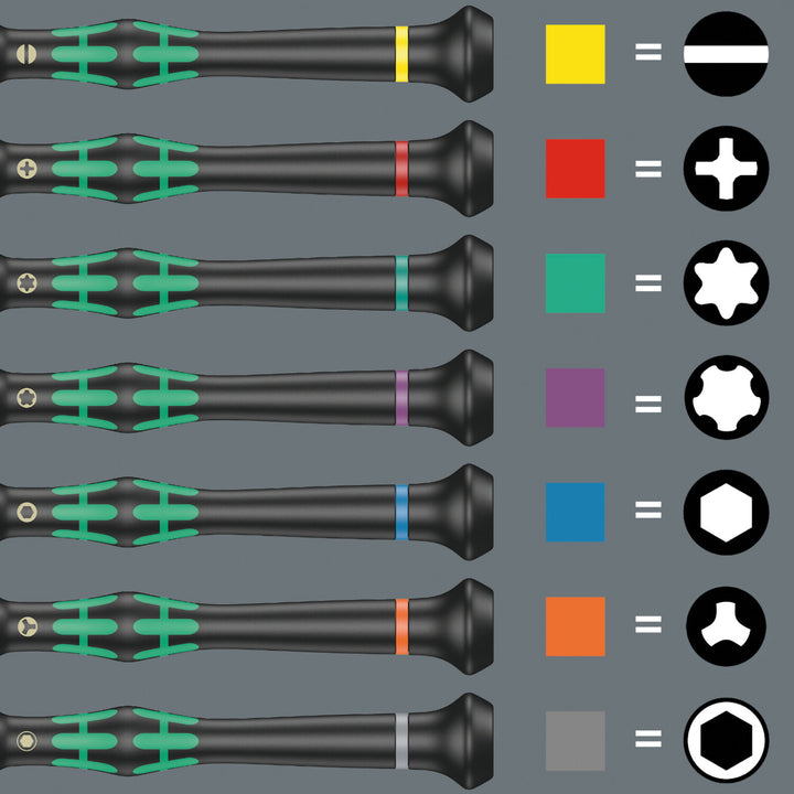 Wera 9715 Foam Insert Kraftform Micro Screwdriver Set 1, 24 Pc.