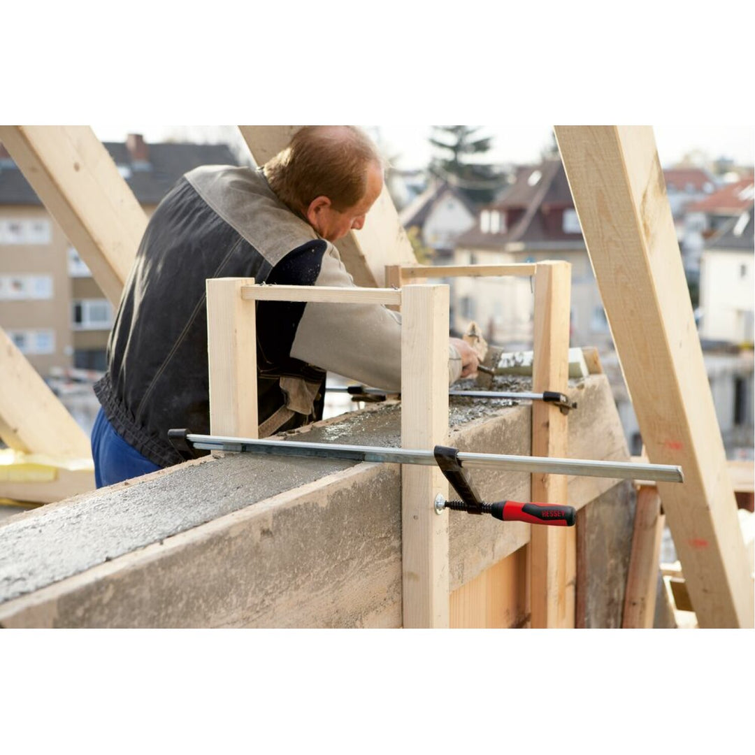 Bessey TGK4.524+2K Clamp, woodworking, F-style, 2K handle, replaceable pads, 4.5 In. x 24 In., 1540 lb