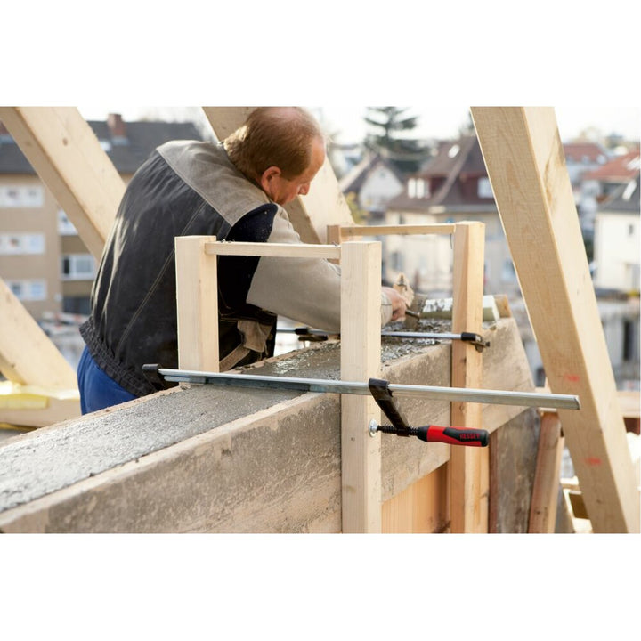 Bessey TGK4.540+2K Clamp, woodworking, F-style, 2K handle, replaceable pads, 4.5 In. x 40 In., 1540 lb