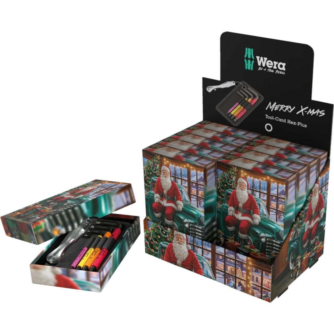 Wera 05135825001 Counter display Tool Card Hex-Plus Christmas 2026 - 11 Pieces