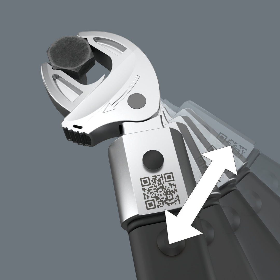 Wera 7880 Joker 3XL Self-Setting Insert Spanner for Wrench Size 32 - 41 mm, Mounting 14 x 18 mm