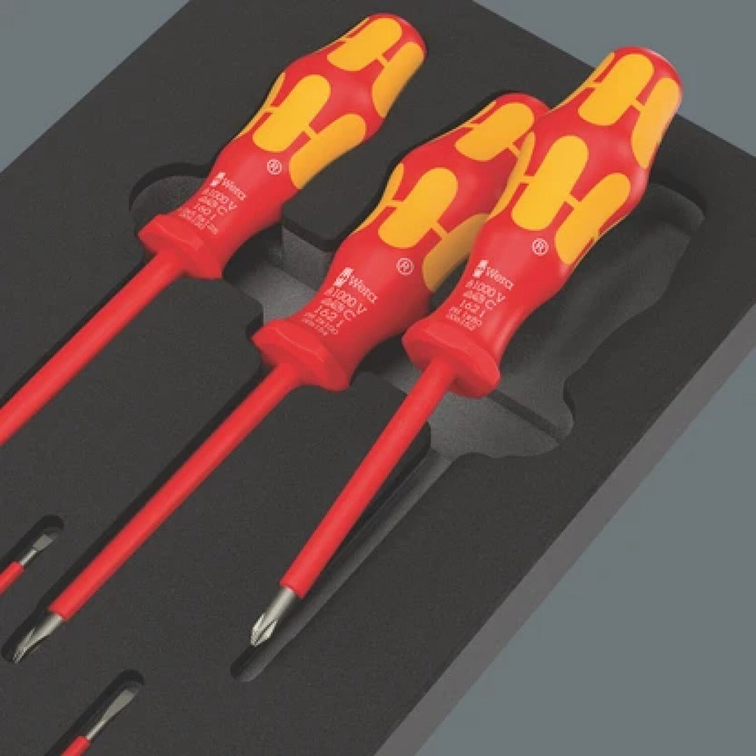Wera 05150133001 97110 Foam insert Kraftform series 100 VDE screwdriver set 1 - 7 Pieces