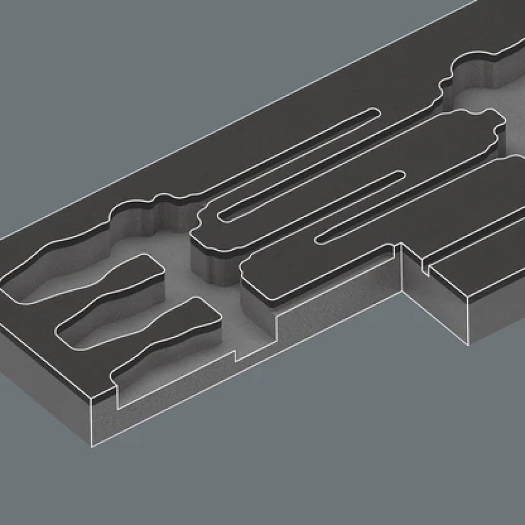 Wera 05150170001 97112 Foam insert Kraftform series 900 chiseldriver set 1 - 7 Pieces