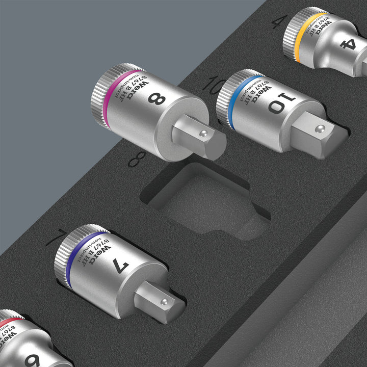 Wera 9723 Foam Insert Zyklop B 3/8" Bit Socket Set 1, 22 Pc.