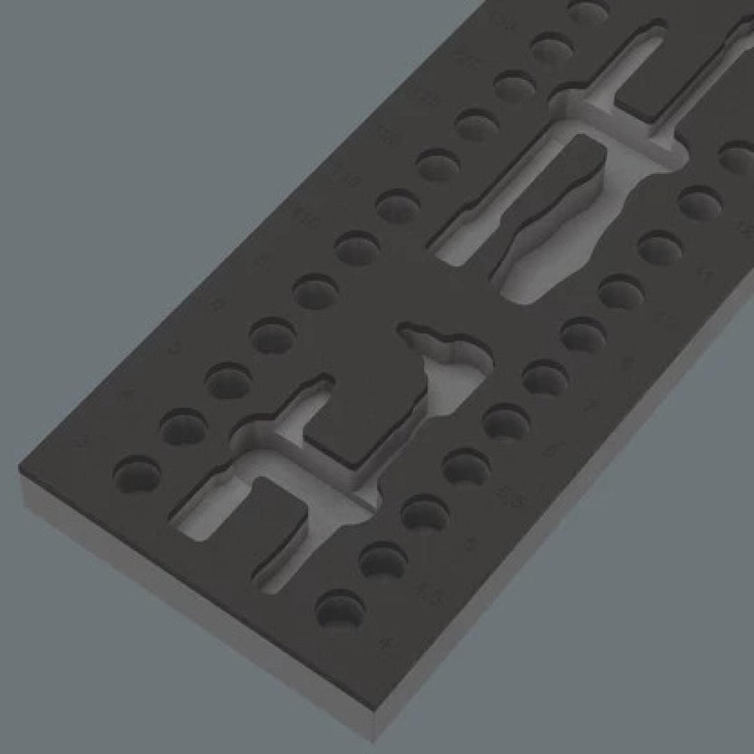Wera 05137316001 9827 Foam insert 8007 A VDE Zyklop VDE ratchet set 1, 1/4", without tools