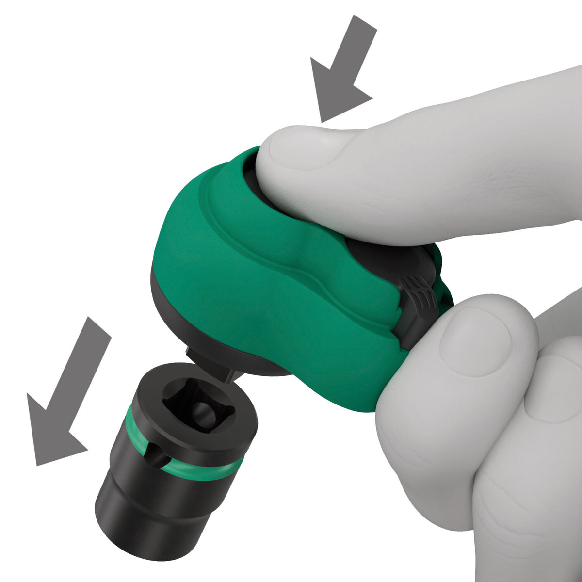 Wera 05004281001 18-delige 8009 8009 Zyklop Pocket Set 2 Ratel- en