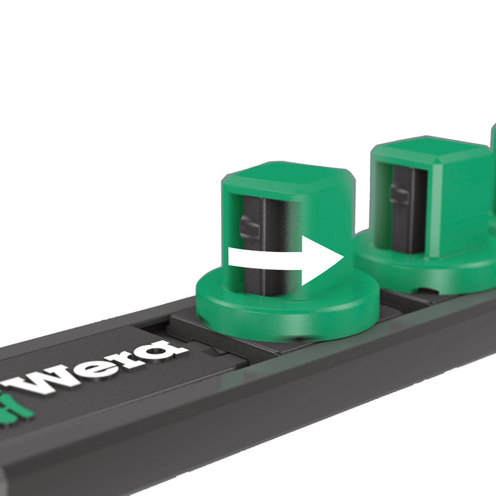 Wera 9608 Magnetic rail B Impaktor Imperial 1, 9 Pieces
