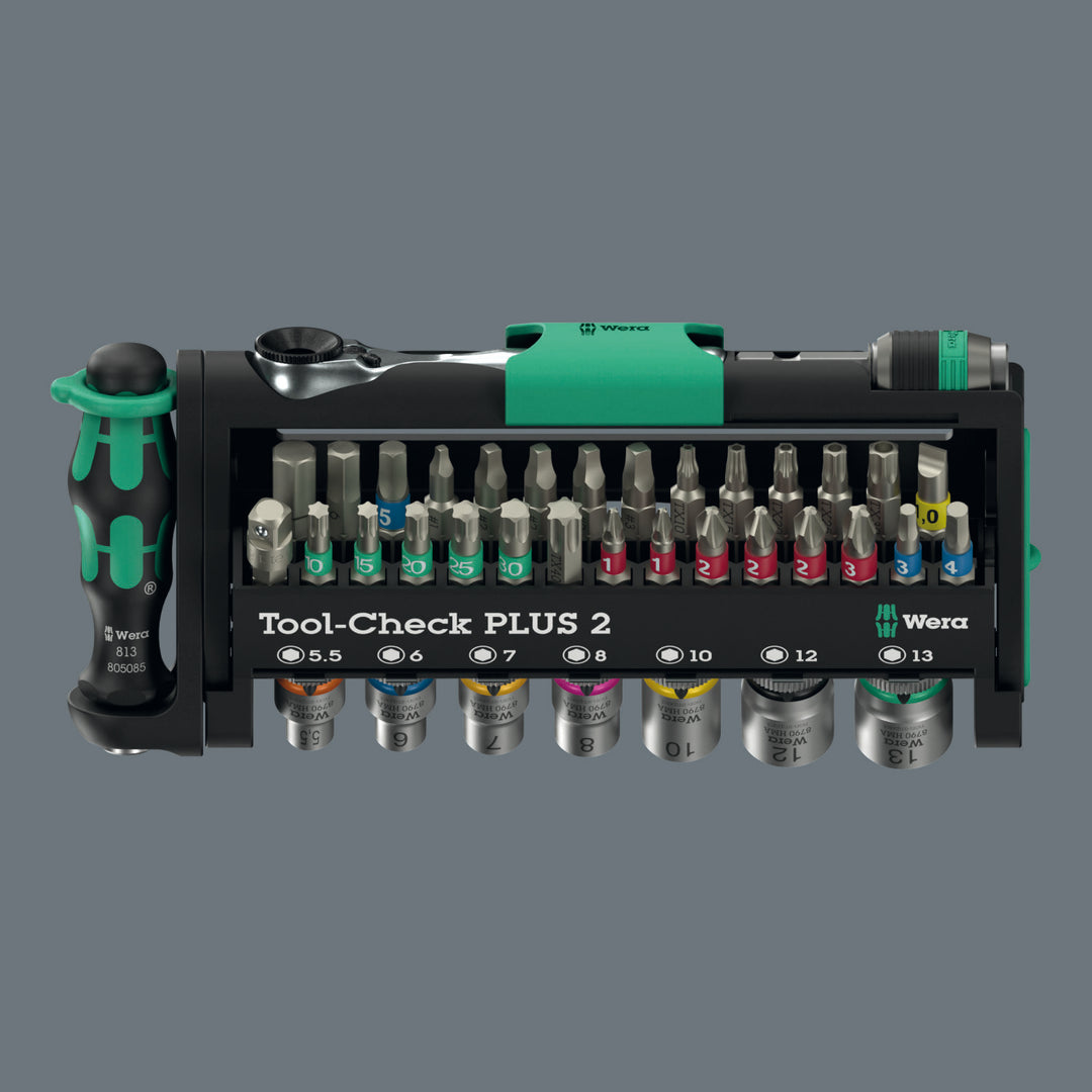 Wera 05056490001 Tool-Check Plus Bit Ratchet Set With Sockets - Metric