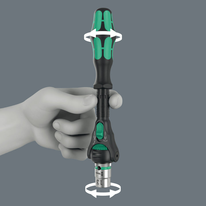 Wera 8000 B Black Edition Zyklop Speed Ratchet with 3/8" Drive