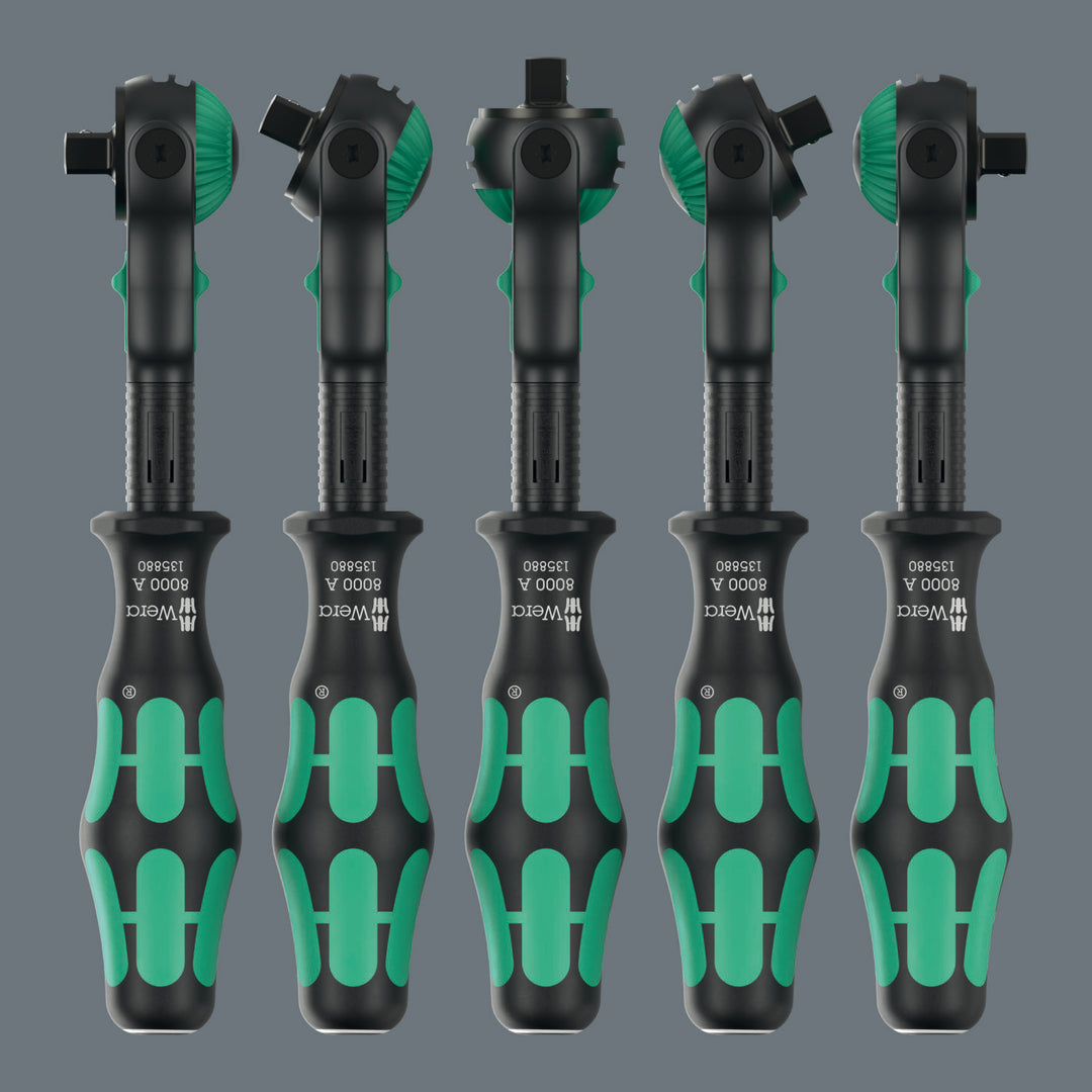 Wera 8000 A Black Edition Zyklop Speed Ratchet with 1/4" Drive