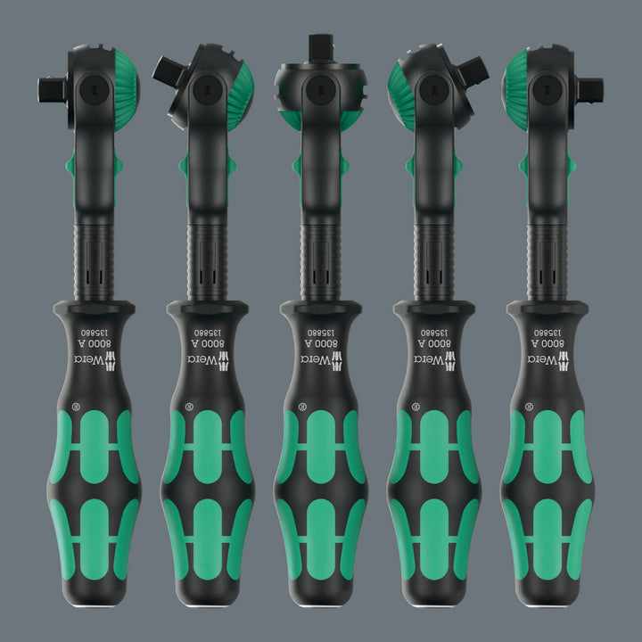 Wera 8000 A Black Edition Zyklop Speed Ratchet with 1/4" Drive