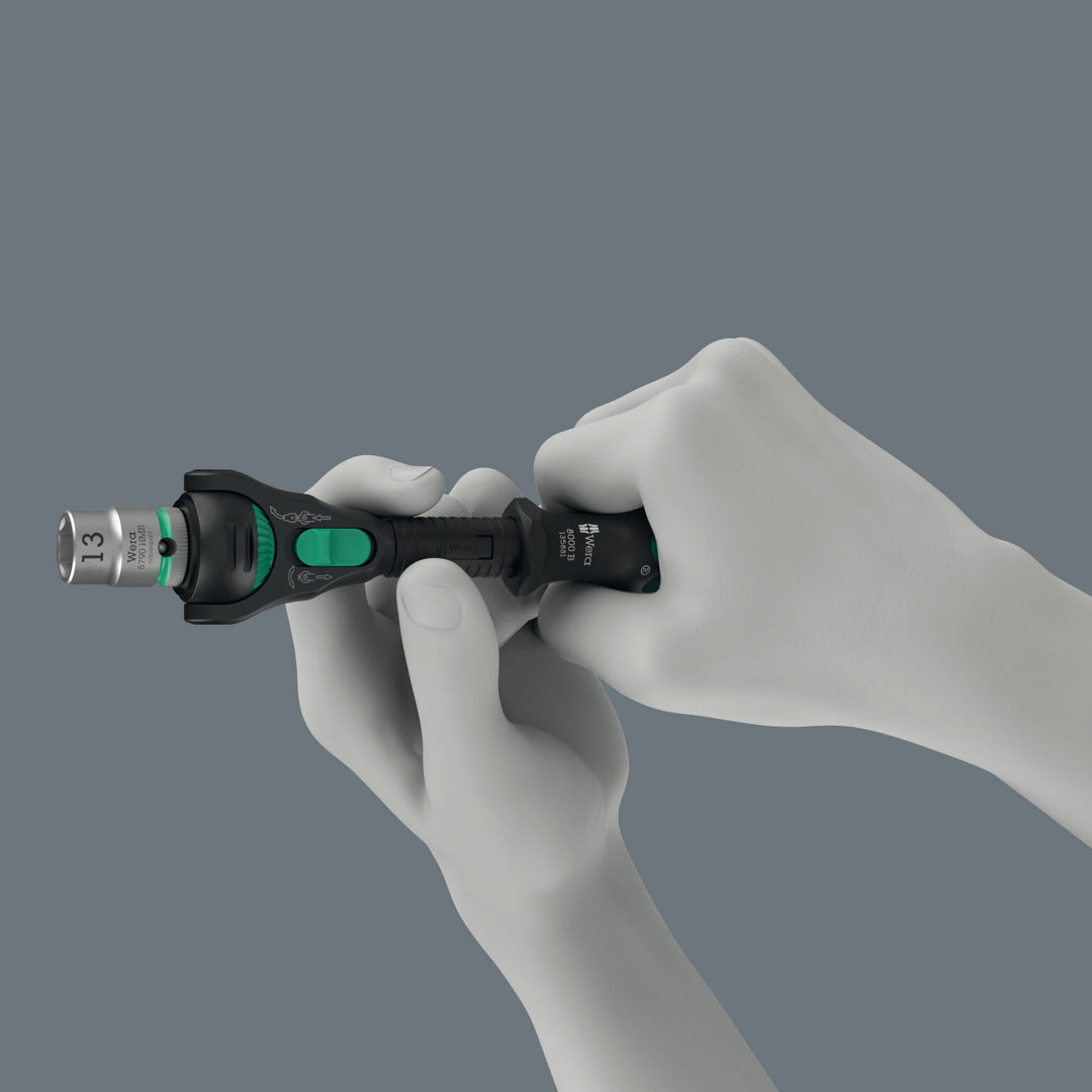 Wera 8000 B Black Edition Zyklop Speed Ratchet with 3/8" Drive
