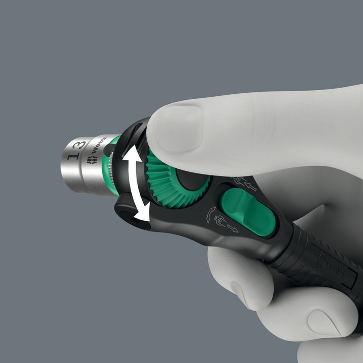 Wera 8000 A Black Edition Zyklop Speed Ratchet with 1/4" Drive