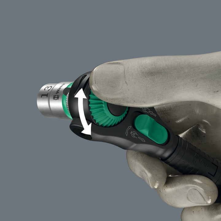 Wera 8000 A Black Edition Zyklop Speed Ratchet with 1/4" Drive