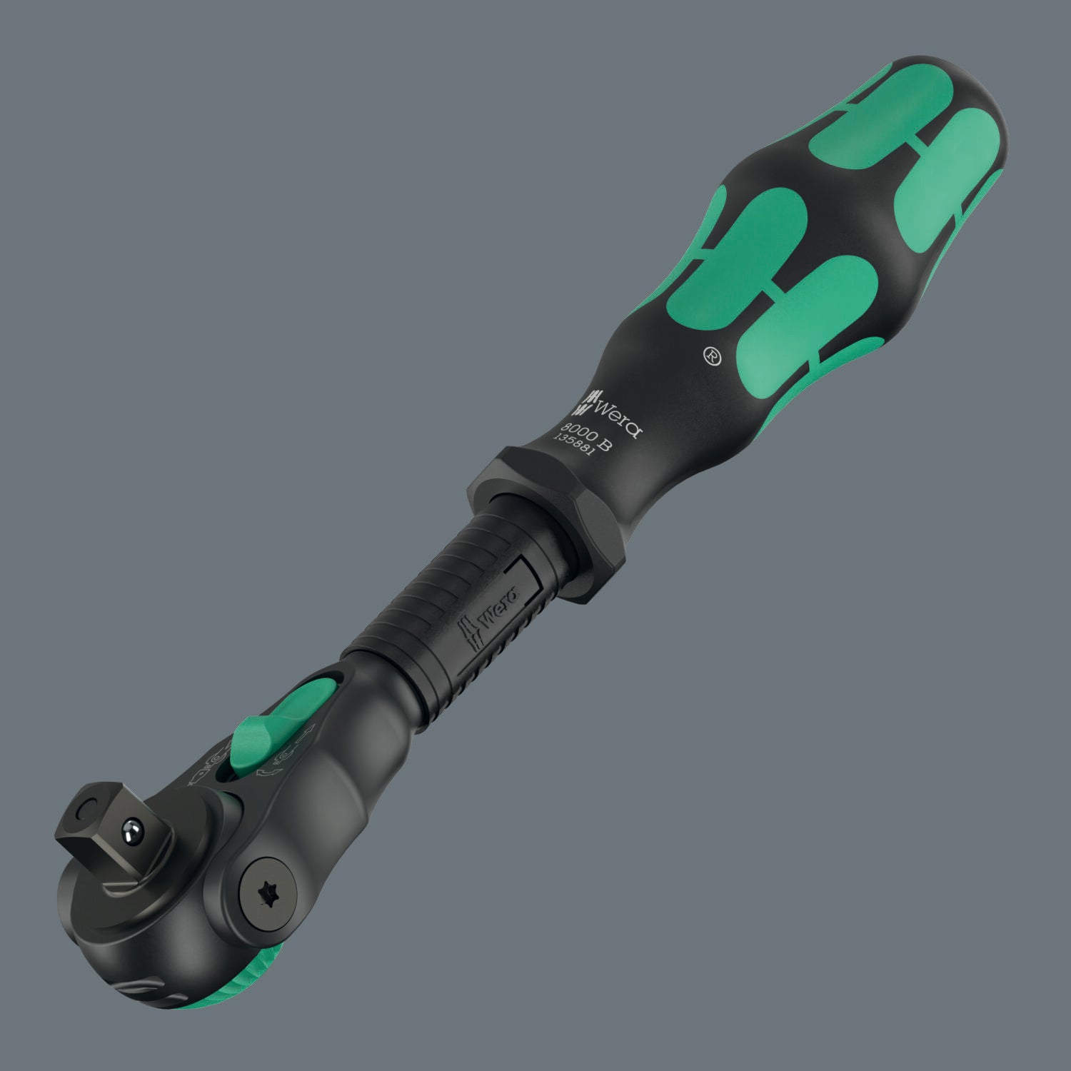 Wera 8000 B Black Edition Zyklop Speed Ratchet with 3/8