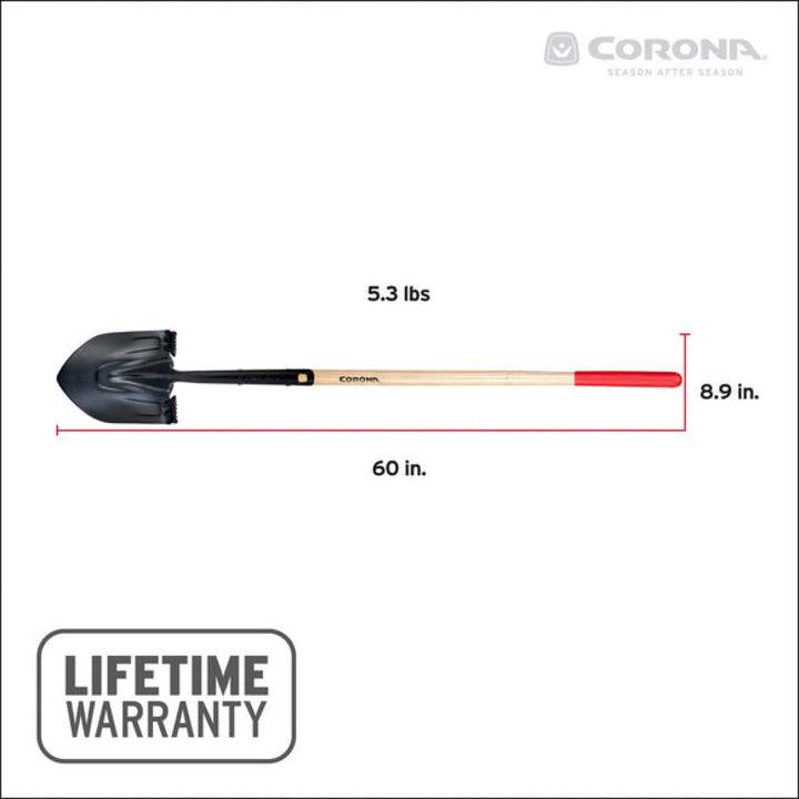 CRNA-SS16100 · Round Point Hardwood Shovel, 14 Gauge