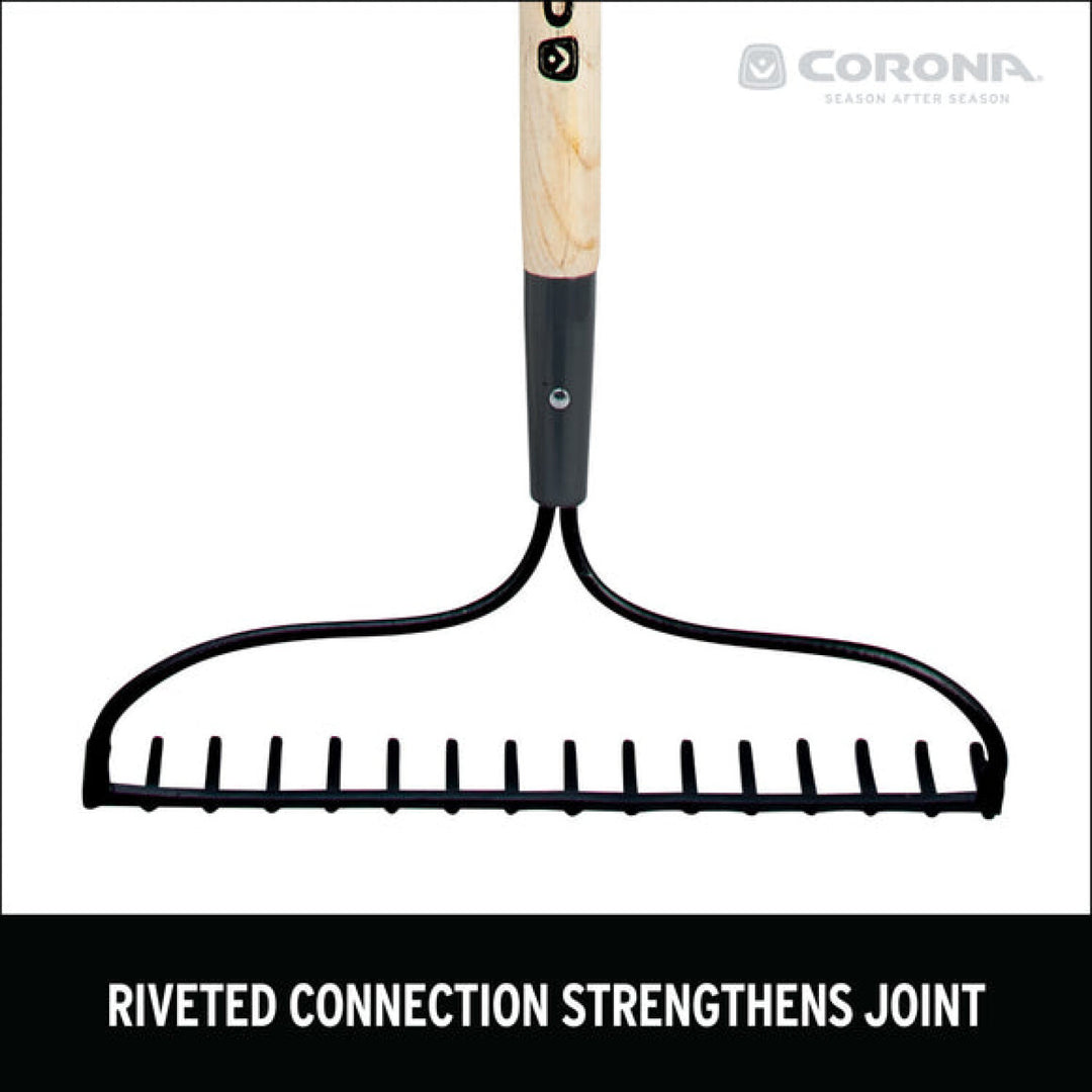 Corona RK16000  Hardwood Handle Bow Rake, 16 Tine