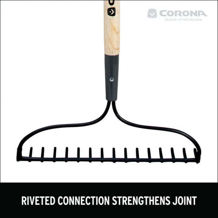 Corona RK16000  Hardwood Handle Bow Rake, 16 Tine