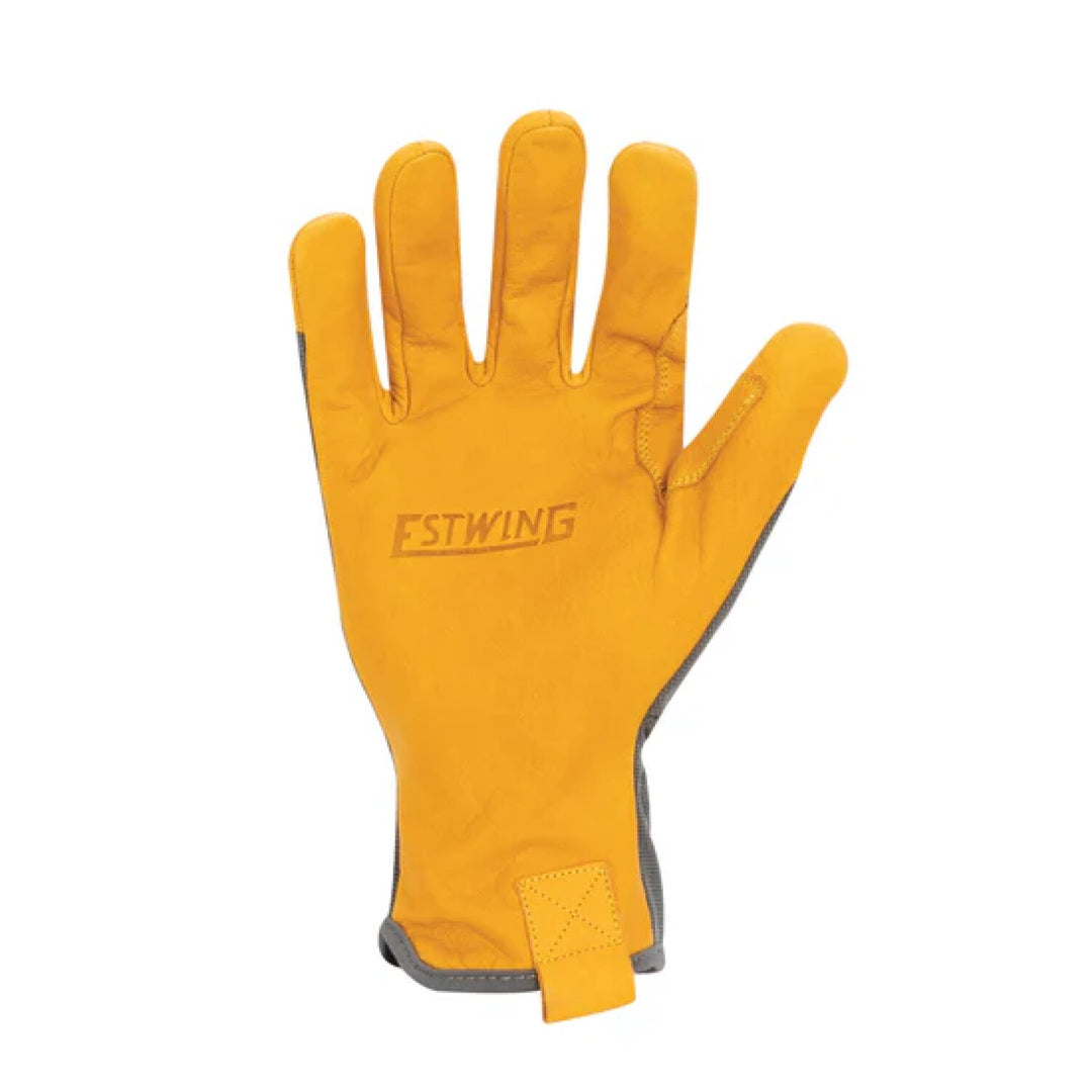 Estwing EWLPSC0611 Leather Palm Work Glove with Elastic Sewn Extended Cuff