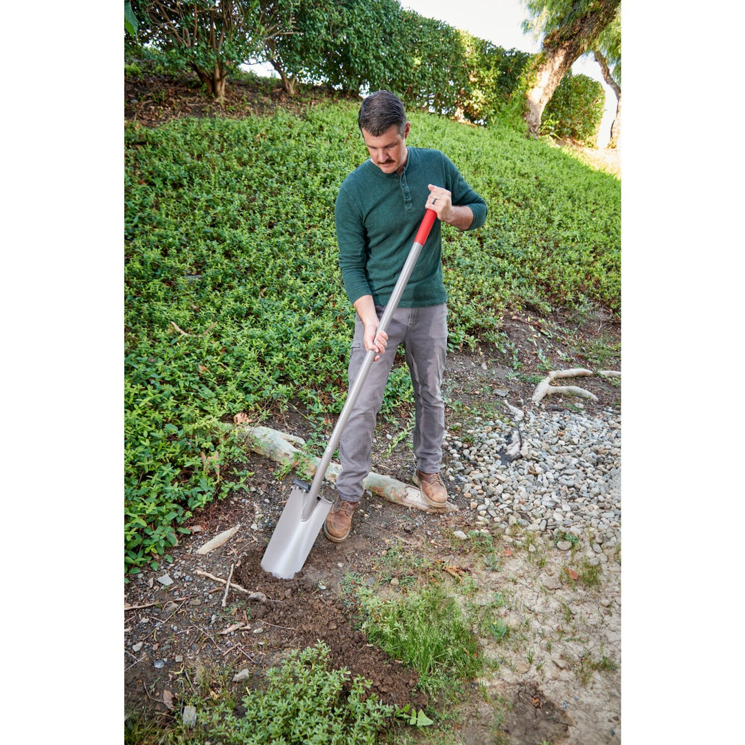 Corona AS 90240 All-Steel 12-Gauge 15 in. Diamond Blade Shovel, Steel Handle