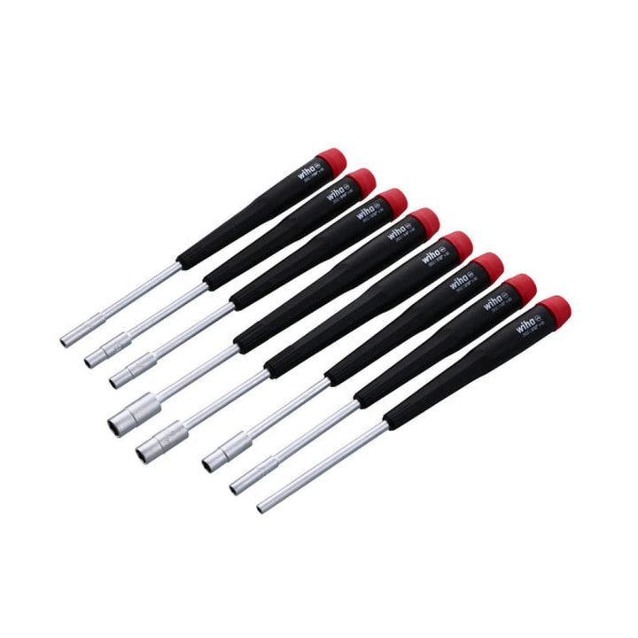 Wiha Tools 26599 Precision Inch Nut Drivers with Canvas Pouch, 8 Pc. Set