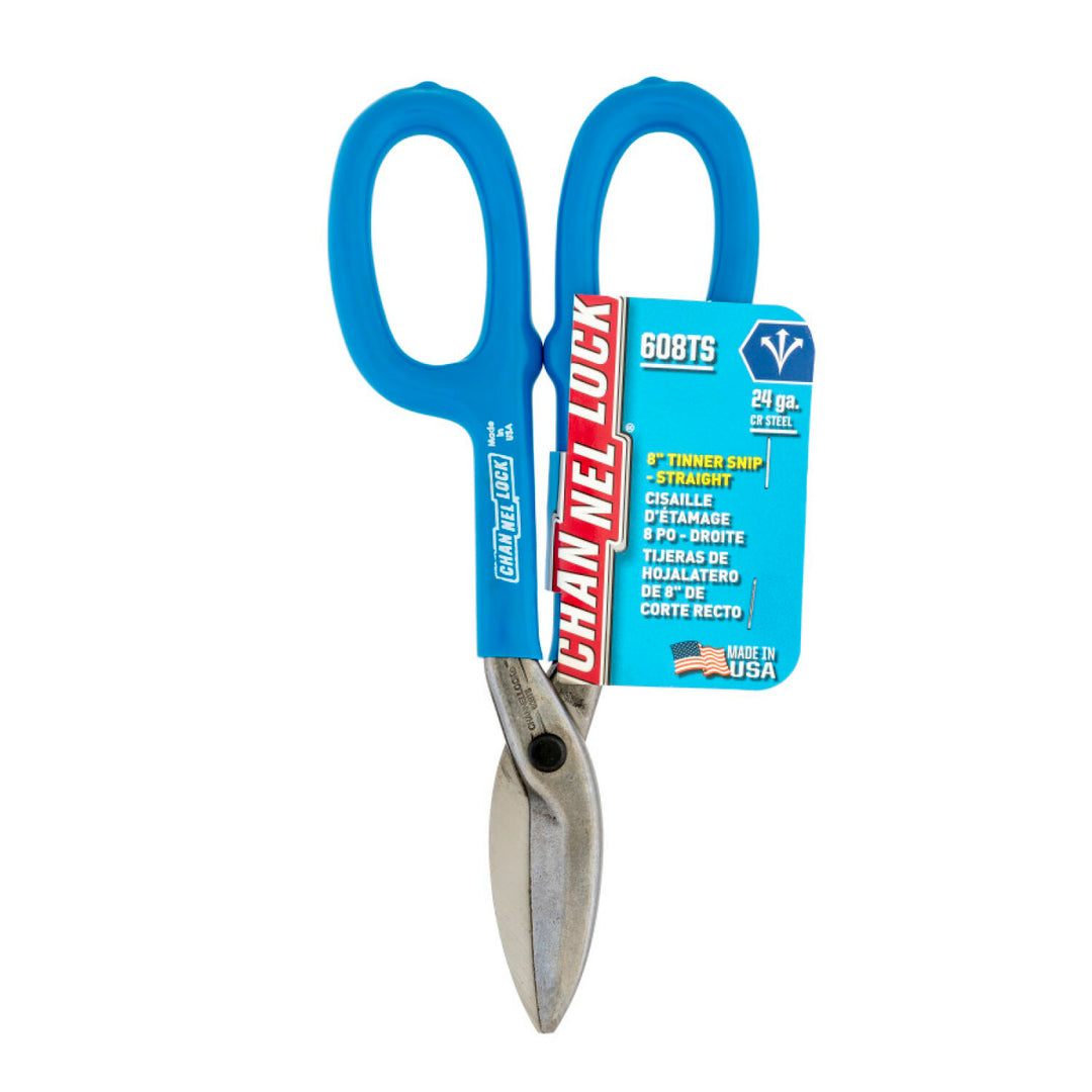 Channellock 608TS 8-inch Straight Tinner Snip