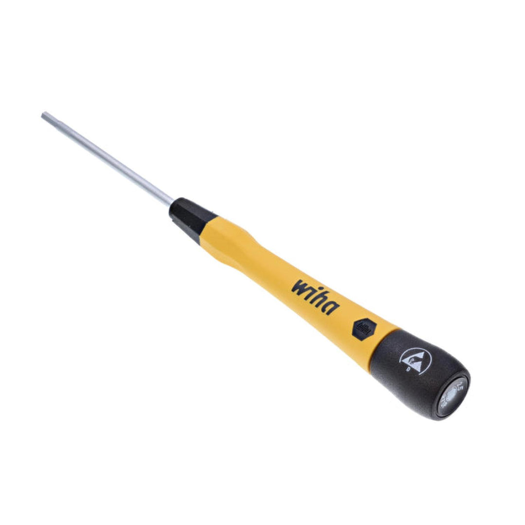 Wiha Tools 27555 ESD Safe PicoFinish Precision Screwdriver - Hex 2.5mm x 60mm