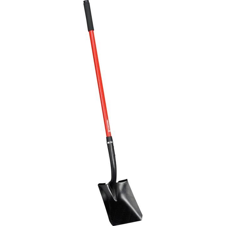Corona SS 27020 Square Point Shovel, 15-Gauge, 12. in Head, 48 in. Fiberglass Handle