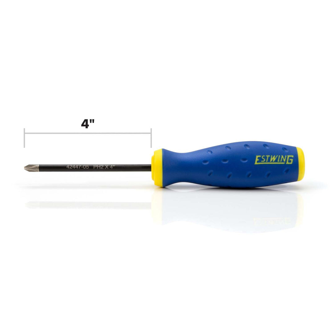 Estwing 42447-05 PH2 x 4-Inch Philips Magnetic Diamond Tip Screwdriver with Ergonomic Handle