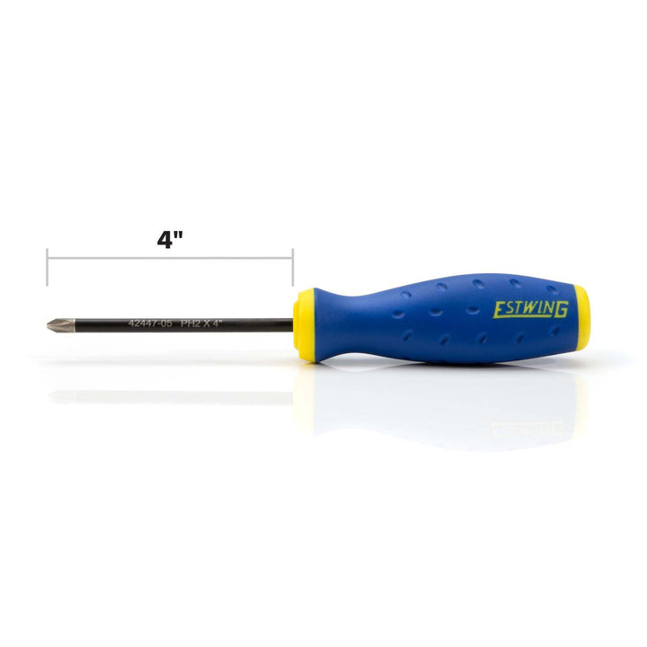 Estwing 42447-05 PH2 x 4-Inch Philips Magnetic Diamond Tip Screwdriver with Ergonomic Handle