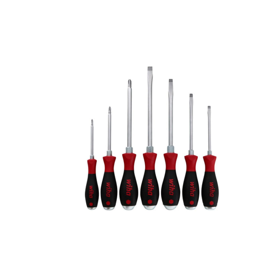 Wiha Tools 53097 Demo Screwdriver Set,Slotted/Phillips, 7 Pieces