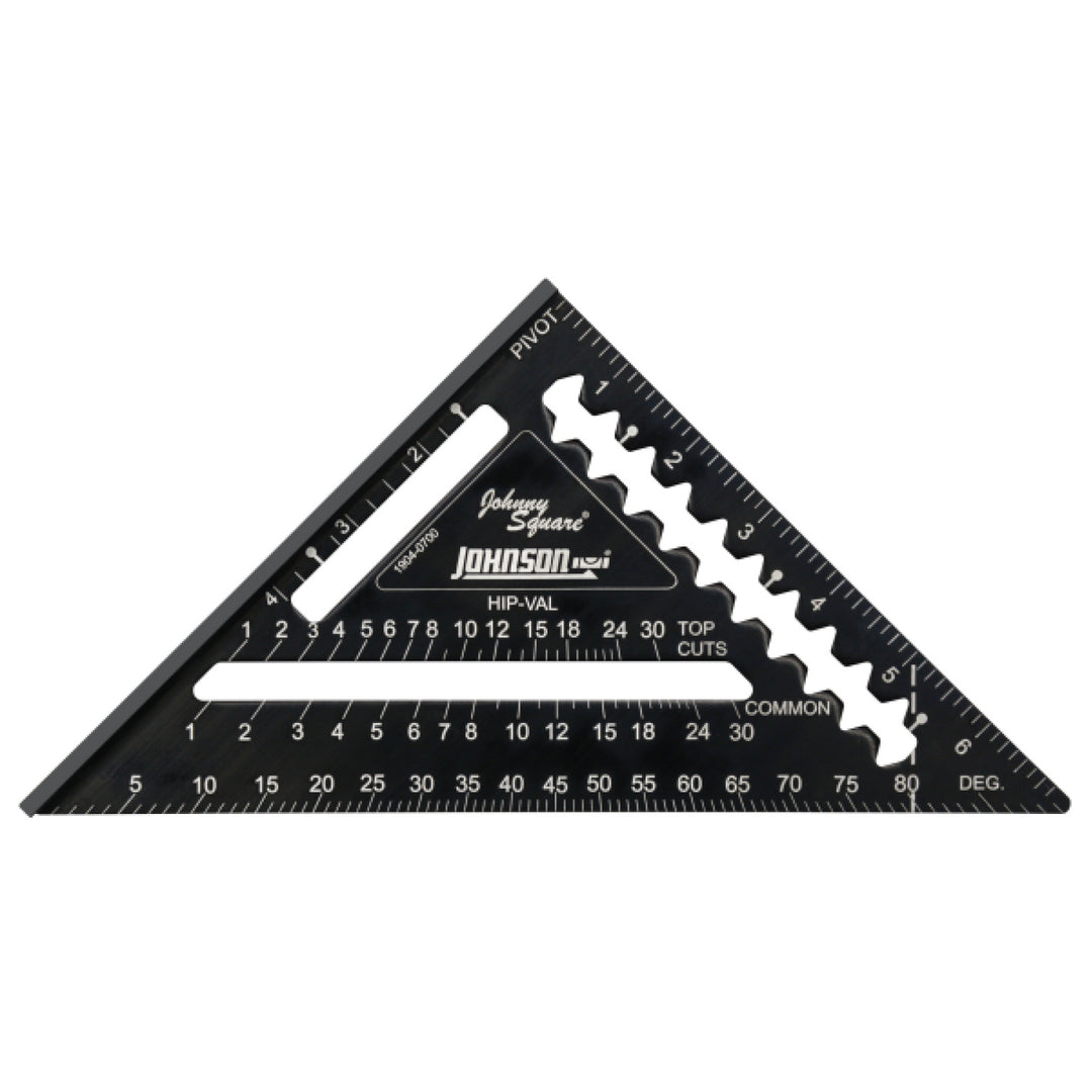 Johnson 1904-0700 7" Johnny Square Professional Easy-Read Aluminum Rafter Square