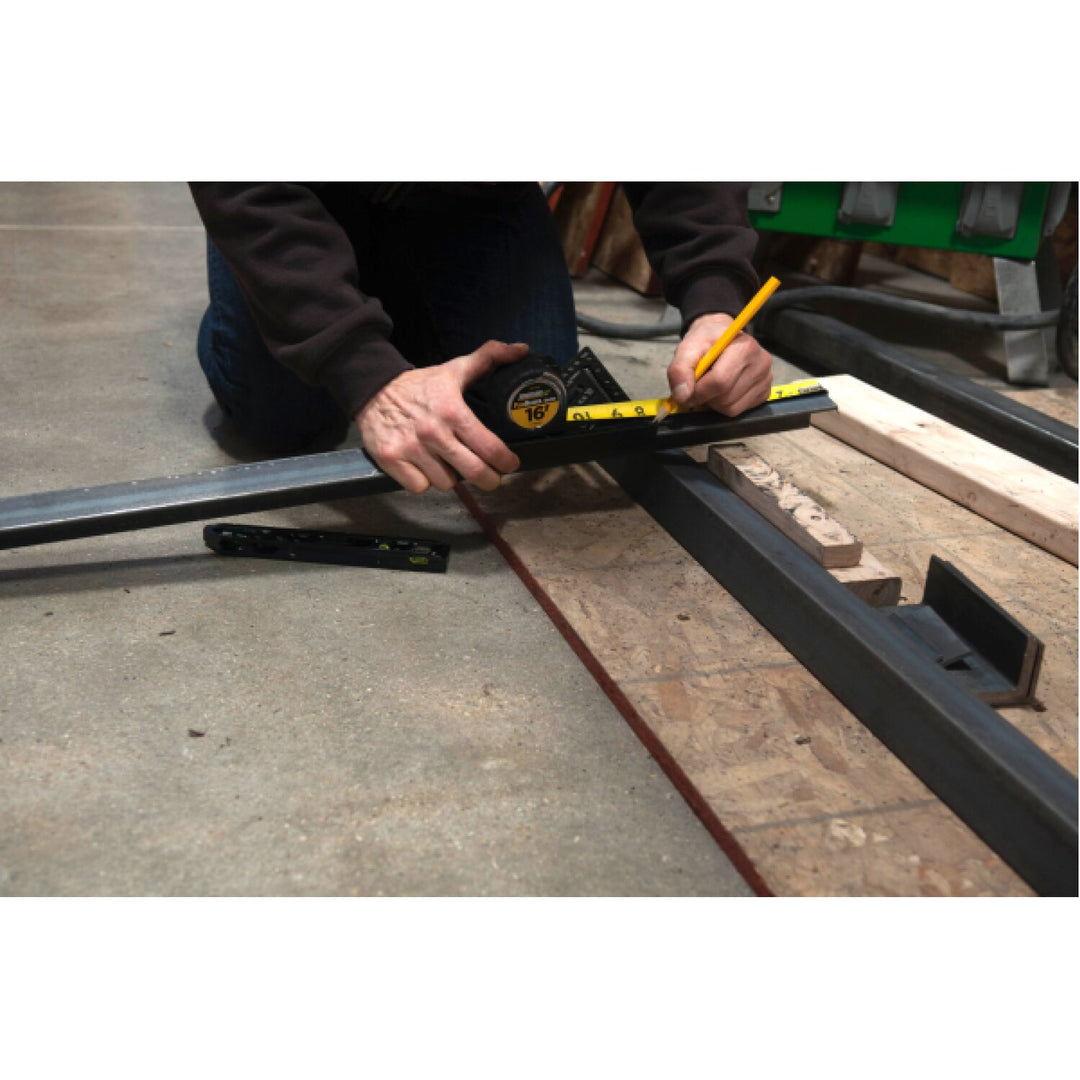 Johnson 1959-0700 7" Magnetic Johnny Square Professional Easy-Read Aluminum Rafter Square