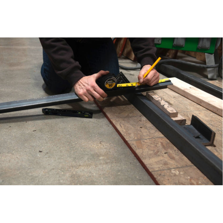 Johnson 1959-0700 7" Magnetic Johnny Square Professional Easy-Read Aluminum Rafter Square