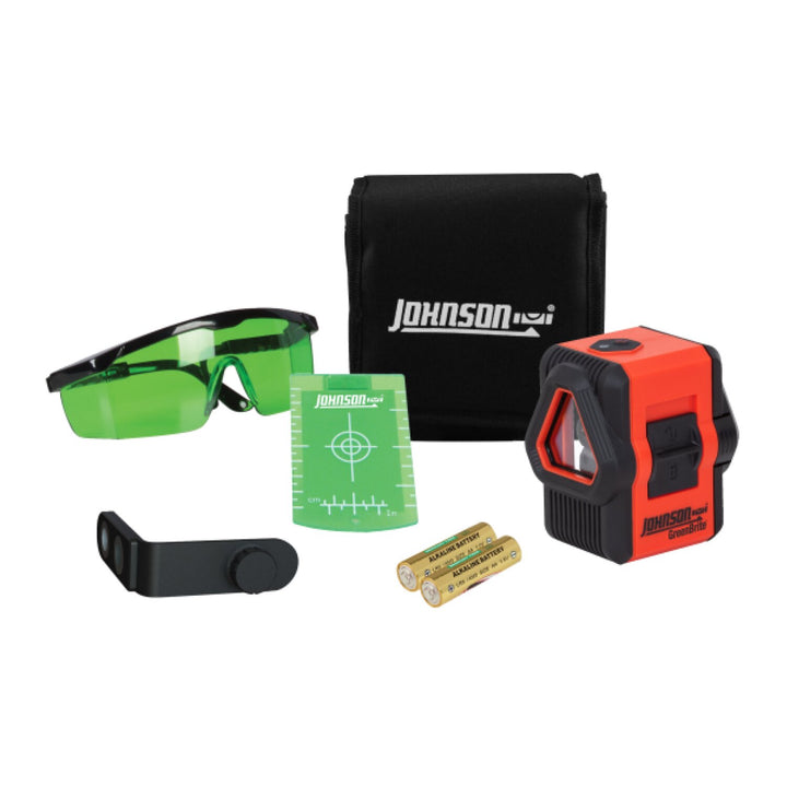 Johnson 40-6612 Self-Leveling Cross and Line Laser with GreenBrite Technology Kit