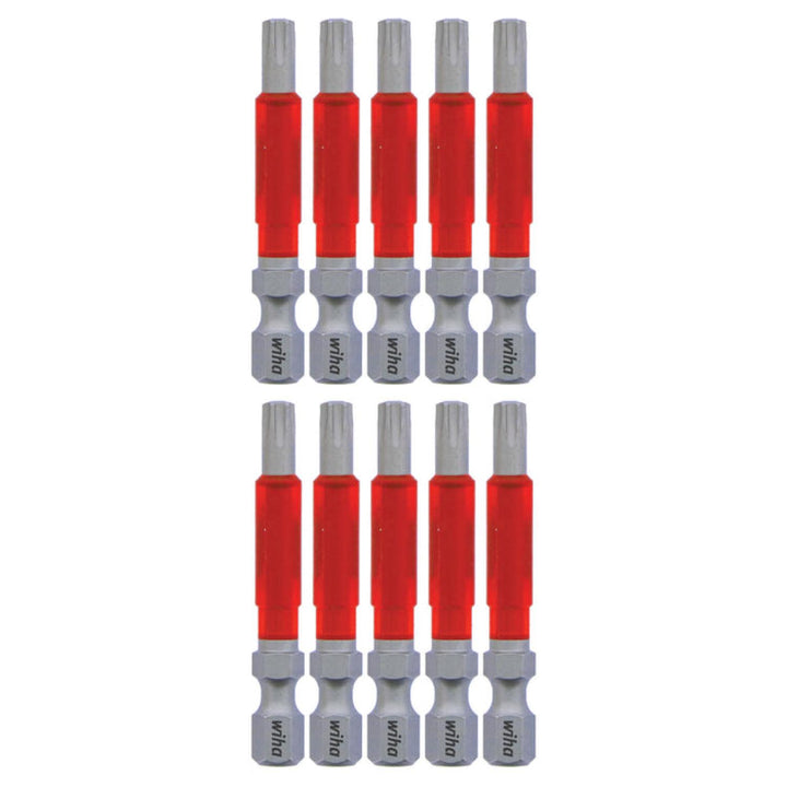 Wiha Tools 76556 MaxxTor Impact Bit TORX® T25 x 49mm - 10 Pack