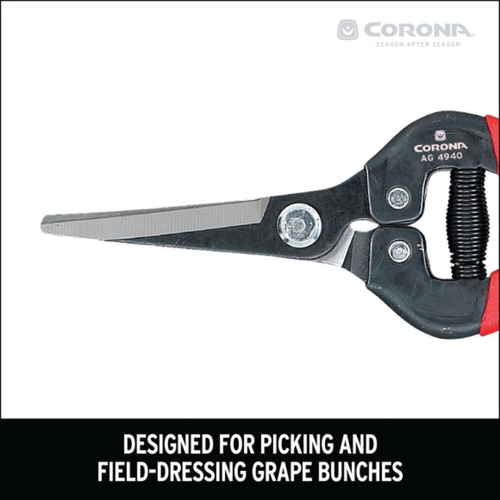 Corona AG 4940  Long Curved Snips - Tempered Steel, 1¾ Inch