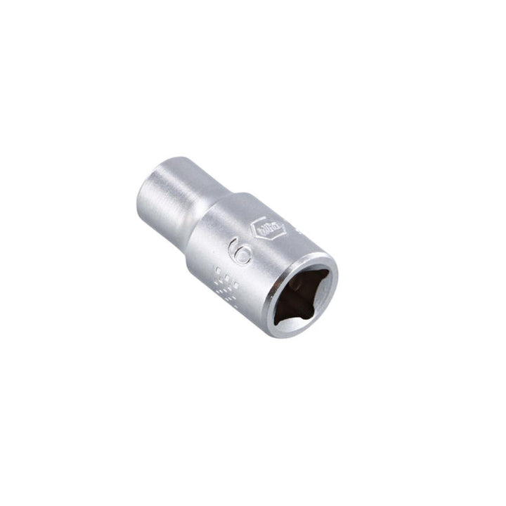 Wiha Tools 33319 6 Point - 1/4 Inch Drive Socket - 6.0mm x 25mm