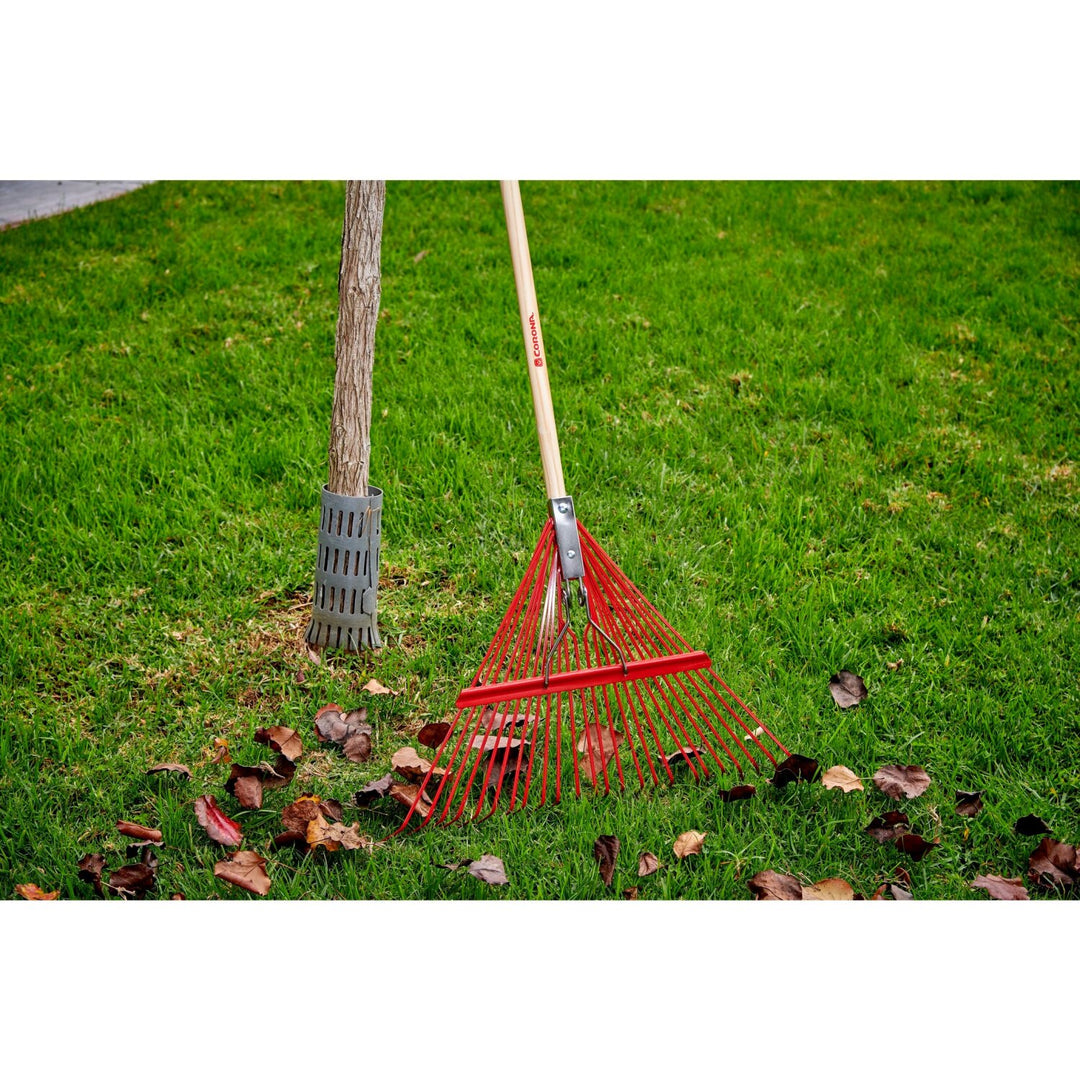 Corona RK 24003 Spring Brace Rake, 24 in. Head, 24 Tines, Hardwood Handle