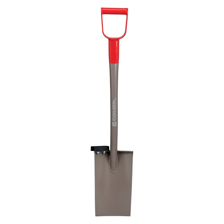 Corona AS 90010 All-Steel 12-Gauge 12 in. Straight Blade Shovel, D-Grip Steel Handle