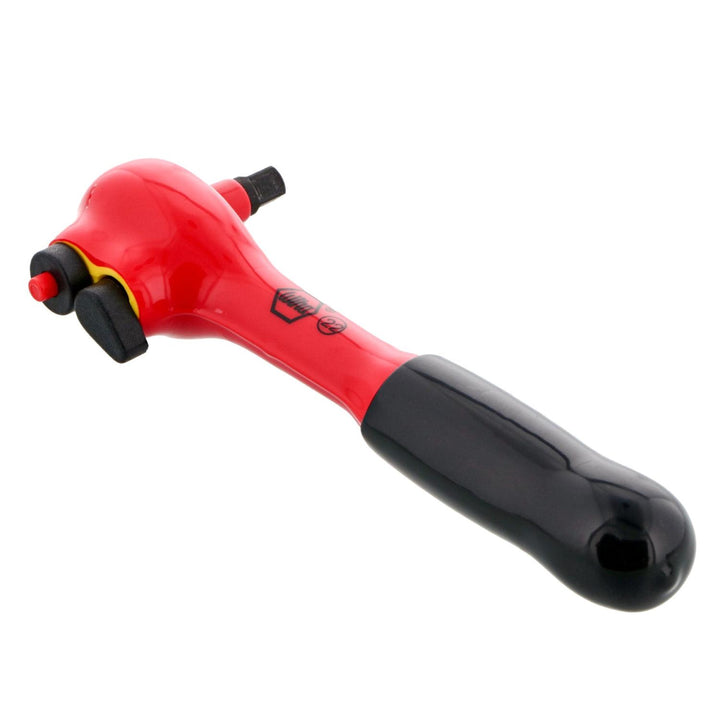 Wiha Tools 12851 Insulated Ratchet, 1/4 Inch x 140 mm